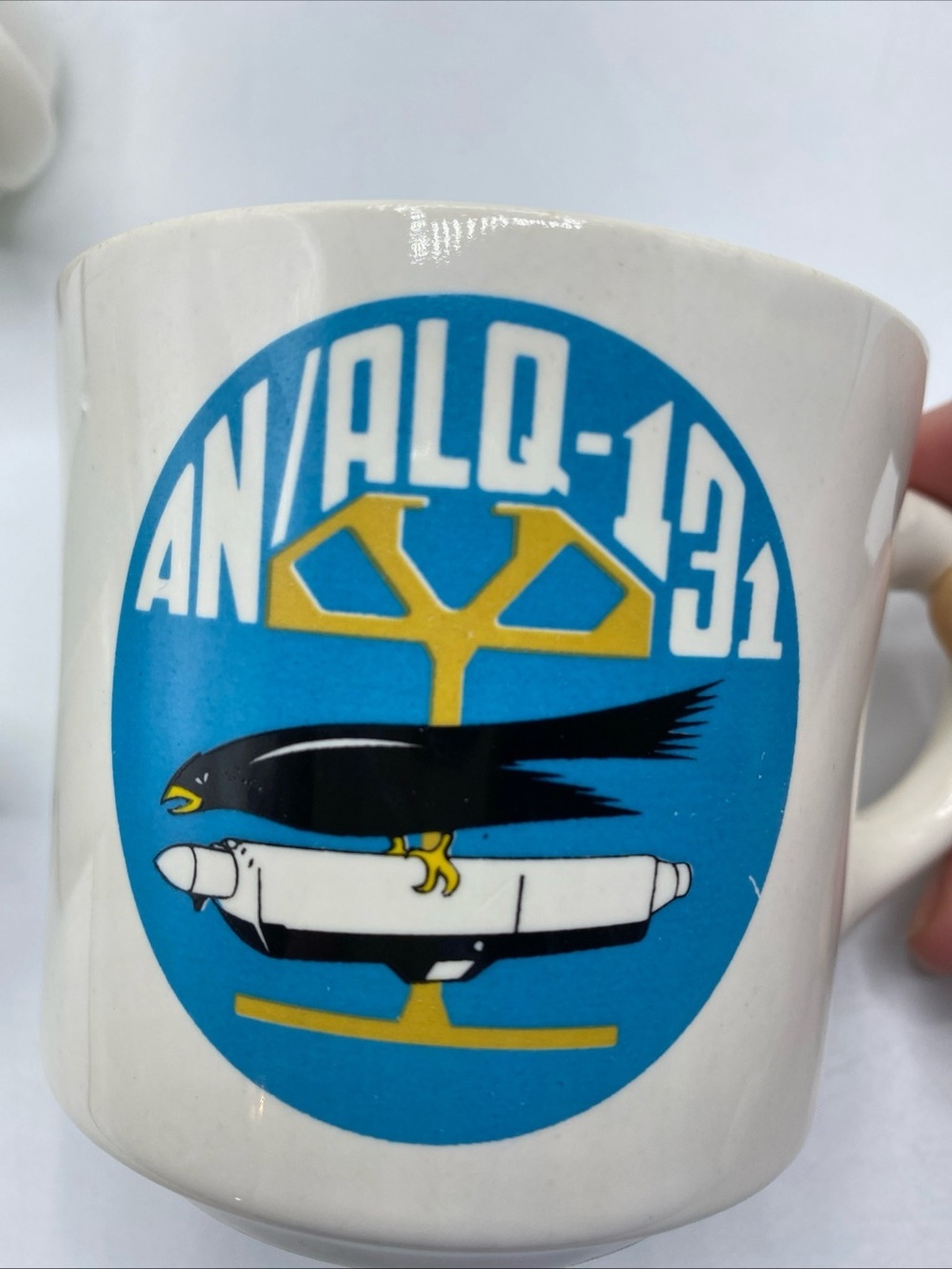 ALQ 165 Radar Jammer Bird Wizard Coffee Mug US Air Defense ASPJ Vintage ECM Crow - Picture 4 of 6